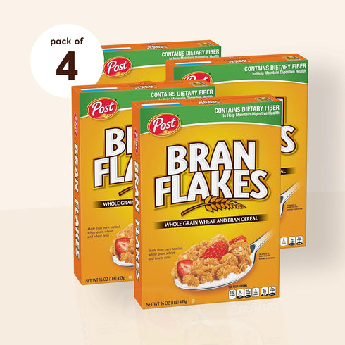 Bran Flakes 16 Oz (Pack 4) Breakfast Cereal