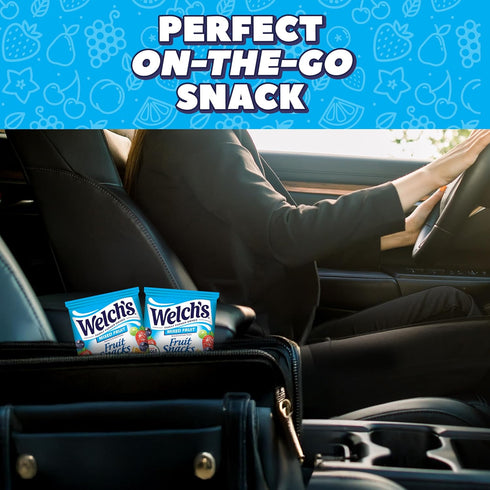 Pack, 0.8 oz (Pack 40) Welch's Fruit Snacks, Mixed Fruit, Bulk Individual Single Serve Bags