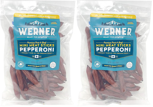 Werner Mini Pepperoni Meat Sticks - 12 OZ Bag - Made in