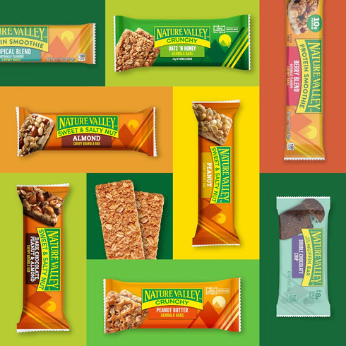 6 7.2 oz Nature Valley Sweet and Salty Nut Granola Bars, Turtle, Bars