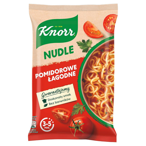 (3-Pack) Knorr Nudle Pomidorowe Lagodne Instant Tomato Noodle Soup