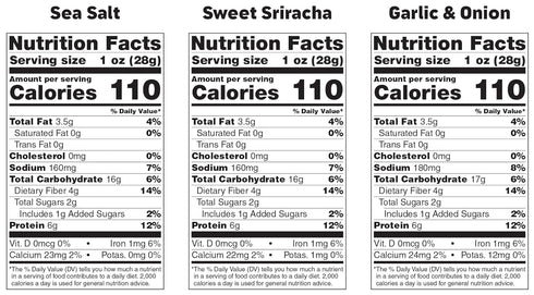 110 4g 6g 1 (Pack 24) Enlightened Bada Bean Bada Boom Roasted Fava Beans, Dried Broad Beans - Calories, Fiber