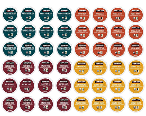 ComboCreations Kirkland Signature Organic K-Cups Variety Pack - Arabica, Single Serve Coffee Pods