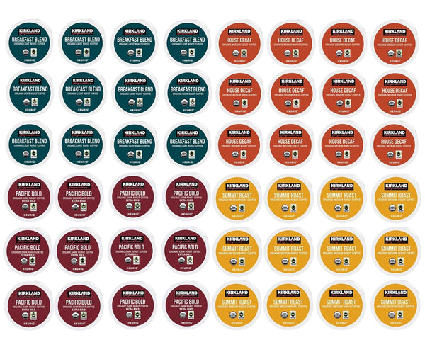 ComboCreations Kirkland Signature Organic K-Cups Variety Pack - Arabica, Single Serve Coffee Pods