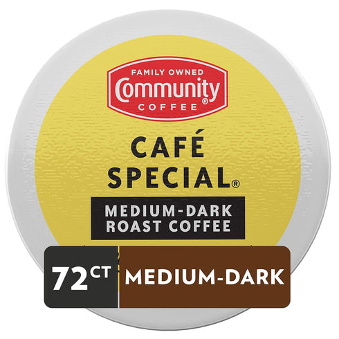 Community 72 Count 2.0 72 Count (Pack 1) Coffee Caf Special Coffee Pods, Medium-Dark Roast, Compatible with Keurig