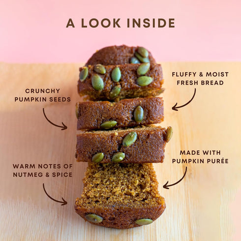 Sweetness Central 6 Pack Gourmet Pumpkin Bread Spice by , Baked Fresh for Each Order, Made with Pumpkin Seeds, The