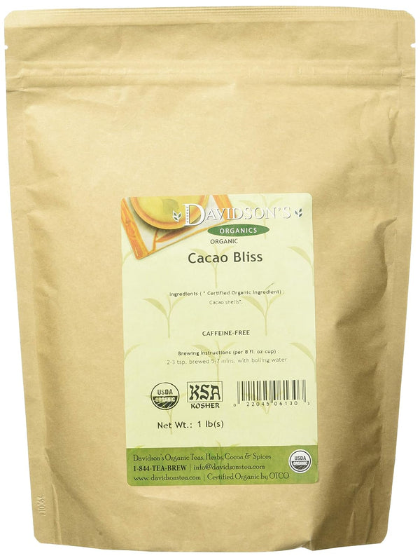 Davidson's Organics, Cacao Bliss, Loose Leaf Cacao, 16-Ounce Bag