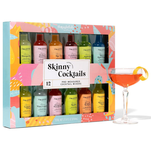 Thoughtfully Cocktails, Skinny Cocktail Mixer Set, Mocktail Non Alcoholic Drinks, Flavors Include