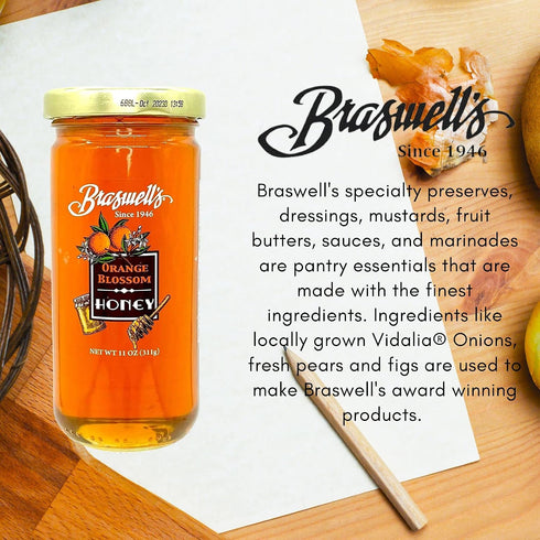 Braswell's Premium Orange Blossom Honey - A Gourmet Delight