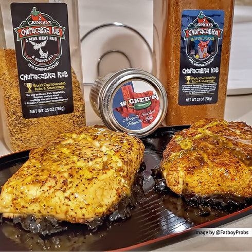 2 25 oz. Gringos Chupacabra Bayoulicious Blackening and Seafood Seasoning