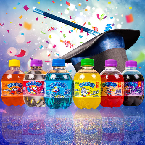 CHUBBY 8.4 oz (250ml) 6 Pack USA Soda (Orange)