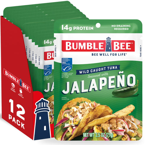 Bumble Bee Jalapeno Seasoned Tuna Pouch - Wild Caught and Ready to