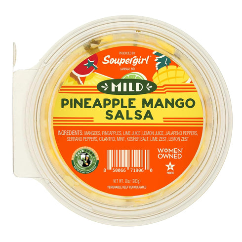 Fresh Produce Soupergirl Salsa Pineapple Mango Mild | Fresh, Sweet & Tangy | Kosher,