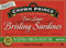 Crown Prince Two Layer Brisling Sardines in Extra Virgin Olive Oil, 3.75-Ounce