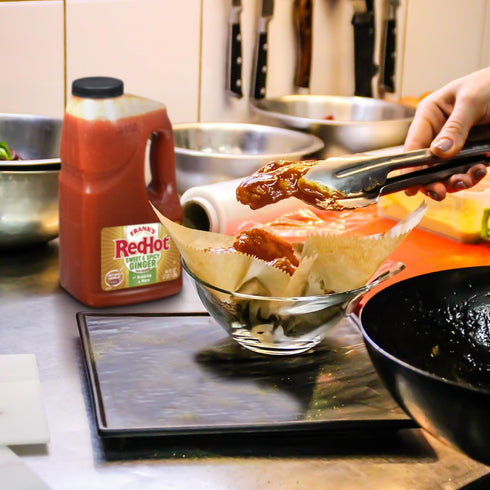 1/2 .5 Frank's RedHot Sweet and Spicy Ginger Hot Sauce, Gallon Jug - A Red Jalapeno and Sweet Ginger Fusion