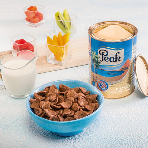 Peak 2 (900g) Whole Milk Powder, Pound Can - European Milk from Holland, rBST Free, Full Rich Flavor, Dissolves
