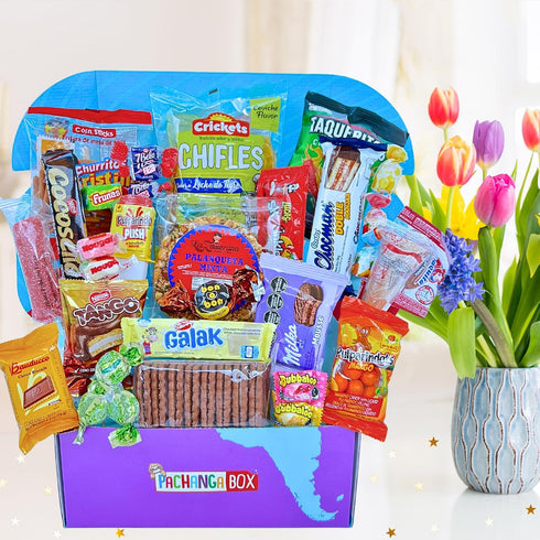 30, Count) International Hispanic Snack Box - Mother's Day Treat Gift with Exotic Snacks from Mexico, Argentina