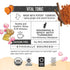 45 Numi Organic Three Roots Turmeric Tea, Turmeric Tea Bags With Ginger, Licorice, Rose, Caffeine Free