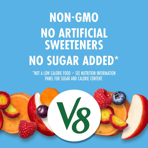 V8 100% 46 oz (6 Pack) Acai Mixed Berry Fruit and Vegetable Juice, fl Bottle