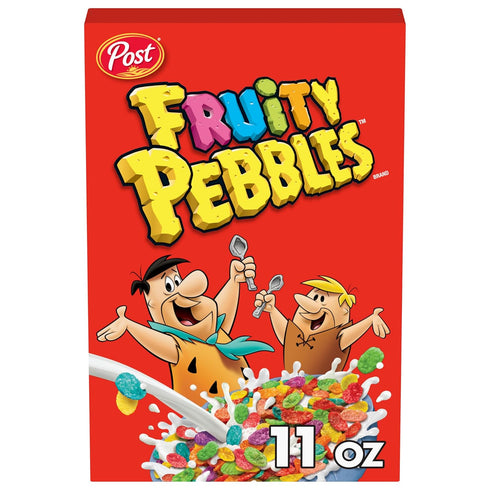 Fruity Pebbles Breakfast Cereal For Kids, Gluten Free, Made With Sweetened Puffed