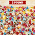 2 120 Bulk Fruit Filled Hard Candy Pound, Holiday Candy - Individually Wrapped Assorted Fruity Candies with Soft Center