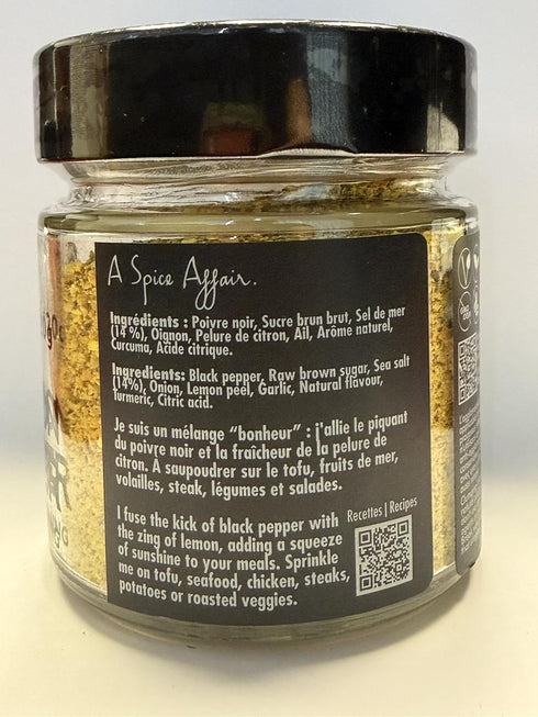 120 (4.2 oz) A Spice Affairs Lemon Pepper Seasoning | Bright, Zesty & Peppery Citrus Blend | All-Natural, Non-GMO
