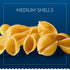 16 oz. (Pack 12) Barilla Medium Shells Pasta, Box of - Non-GMO, Made with Durum Wheat Semolina - Kosher Certified