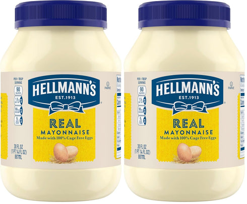 Hellmann's Mayonnaise Real Mayo For A Creamy Sandwich Spread or Condiment Rich