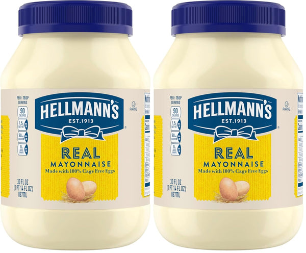 Hellmann's Mayonnaise Real Mayo For A Creamy Sandwich Spread or Condiment Rich