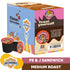 Crazy Cups Flavored Coffee for Keurig K-Cup Machines, Peanut Butter & Jelly Sandwich, 22 Single Serve Pods