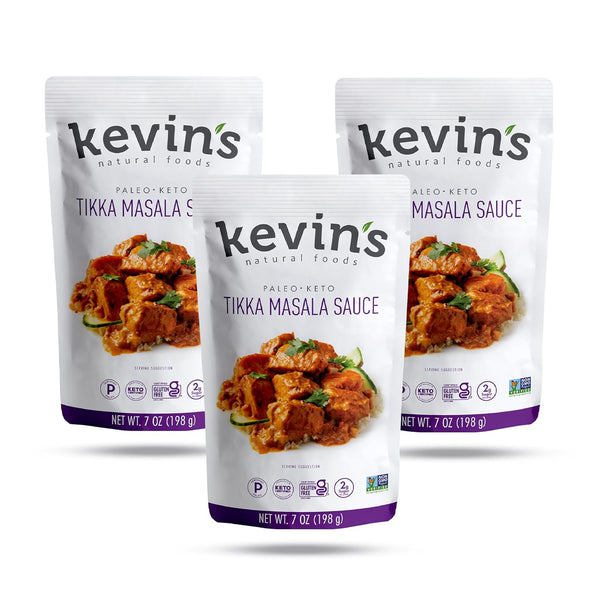 Kevin's Natural Foods Tikka Masala Sauce - Keto and Paleo Simmer Stir-Fry