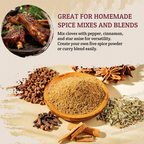 52USA 2 oz (Pack 1), Cloves Whole of Great for Food, Tea, Baking and Meats, All Natural | Non GMO | Kosher | Vegan |