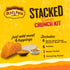 6-count, 13.25 oz. (Pack 2) Old El Paso Stacked Queso Crunch Taco Kit