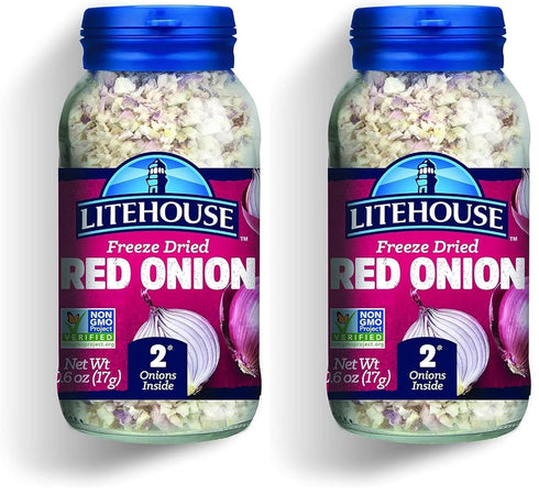 Litehouse Freeze Dried Red Onion, 0.60 Ounce (Pack of 2)