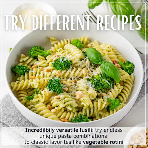 #40, 16 oz. Pack 4) Divella Fusilli Pasta (Rotini Pasta - of - Authentic Italian Pasta Made with Durum Wheat Semolina