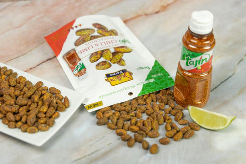 20 Oz. Pistachios Tajin Clasico Chile Lime Seasoned | No Shells | Chili Lime | Non-GMO Project Verified | Gluten Free |