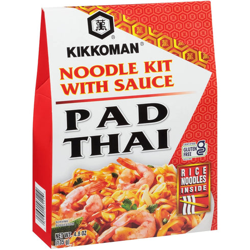 4.8 Oz (Pack 6) Kikkoman Gluten-Free Pad Thai Noodle Kit With Sauce