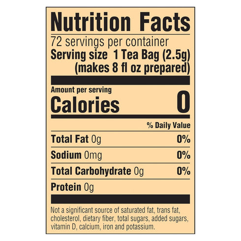 5.9 oz 72 Count Lipton Tea Bags For a Iced or Hot Tea Organic Black Tea Iced or Hot Tea that Can Help Support a Healthy
