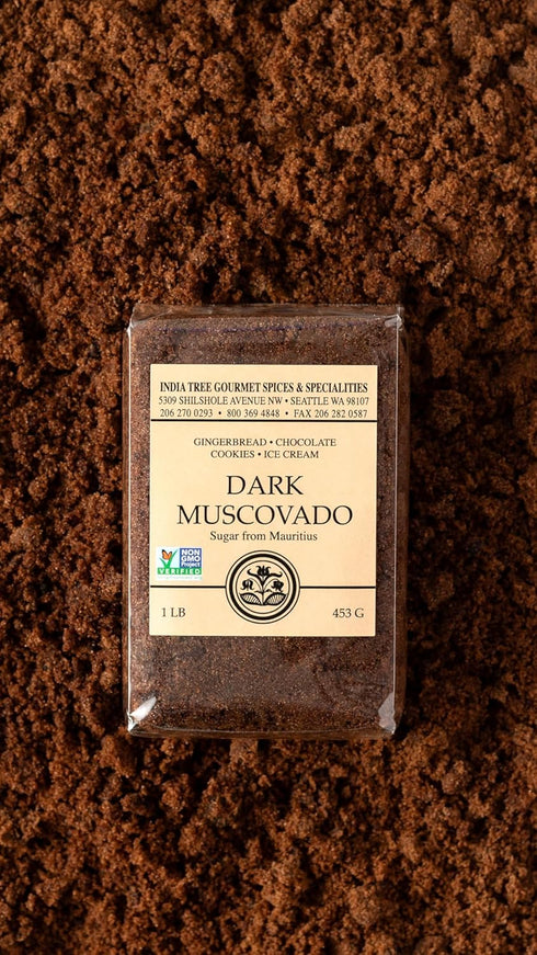 1 lb (Pack 4) India Tree Dark Muscovado Sugar