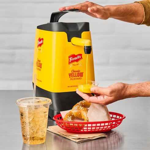 1.5 1.5 French's Classic Yellow Mustard Dispensing Pouch with Fitment, gal - One Gallon Pouch of Classic Yellow Mustard