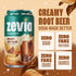 12 oz (8-Pack) Zevia Zero Sugar Soda, Creamy Root Beer, Cans Naturally Sweetened, Non-GMO Project Verified