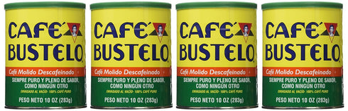 10-ounce (Pack 4) Cafe Bustelo Coffee Decaffeinated, Cans