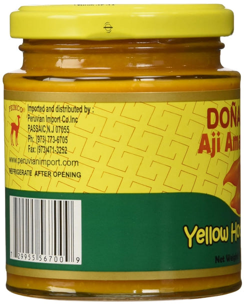 Doña Isabel Aji Amarillo Molido (Yellow Hot Pepper Paste), 7.5oz Single Bottle