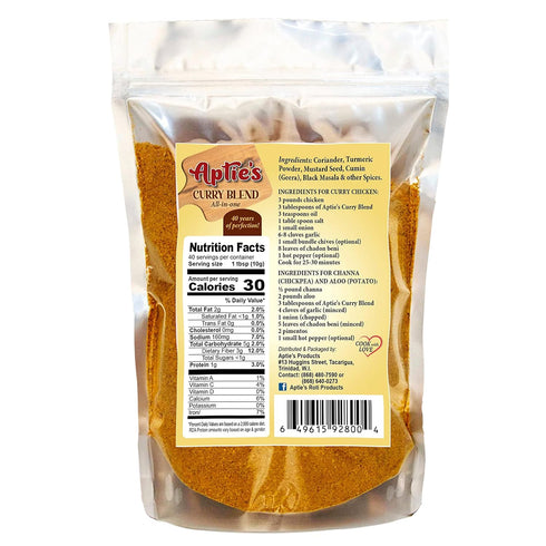 Aptie's 7 Oz. Curry Blend | All In One Trinidad Curry Powder |
