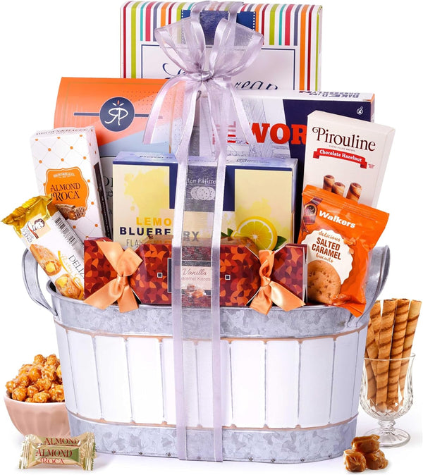 Broadway Basketeers Condolences Gourmet Gift Basket, Kosher Sympathy Food Gift Baskets for