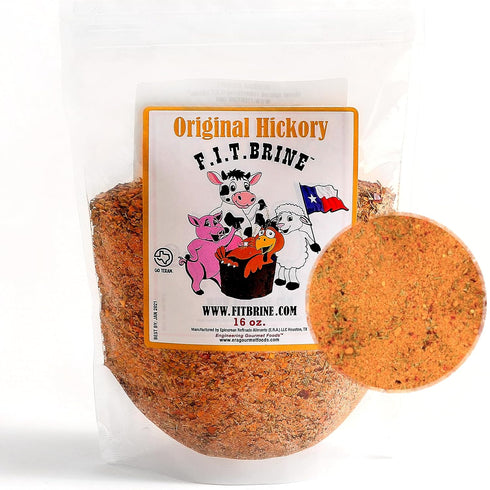 FIT Brine - Original Hickory, 16oz | Premium Meat Tenderizer & Seasoning