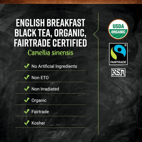 1-Pound Frontier Co-op English Breakfast Black Tea, Bulk, Full, Robust, Malty Flavor, Kosher, Organic, Non ETO