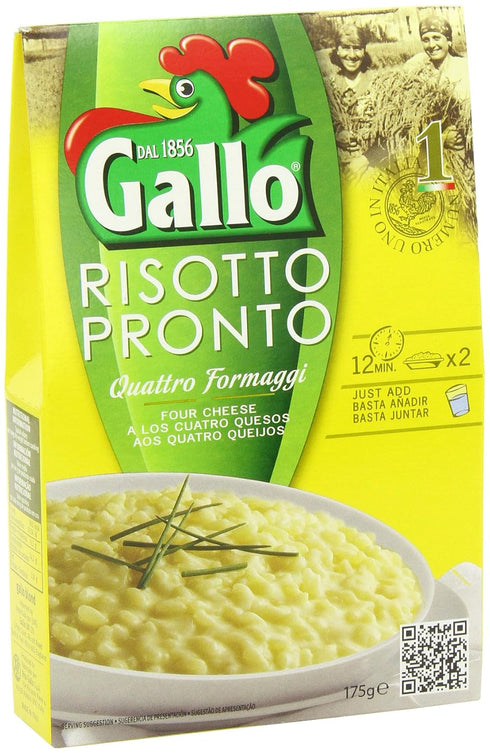 Riso Gallo 4 175g Pack 6 Risotto Pronto Cheese