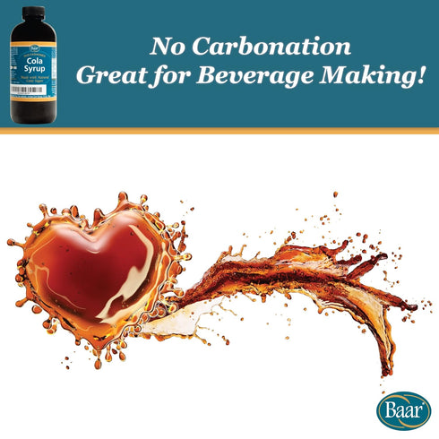 12 Oz. Caffeine Free, Non-carbonated Cola Syrup with Pure Cane Sugar (No High Fructose Corn Syrup), Fl