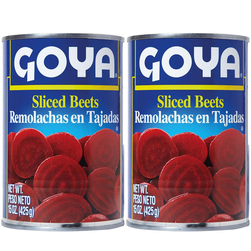 Goya Canned Sliced Red Beets, Tender and Vibrant, Ready-to-Serve for Salads, Sides,